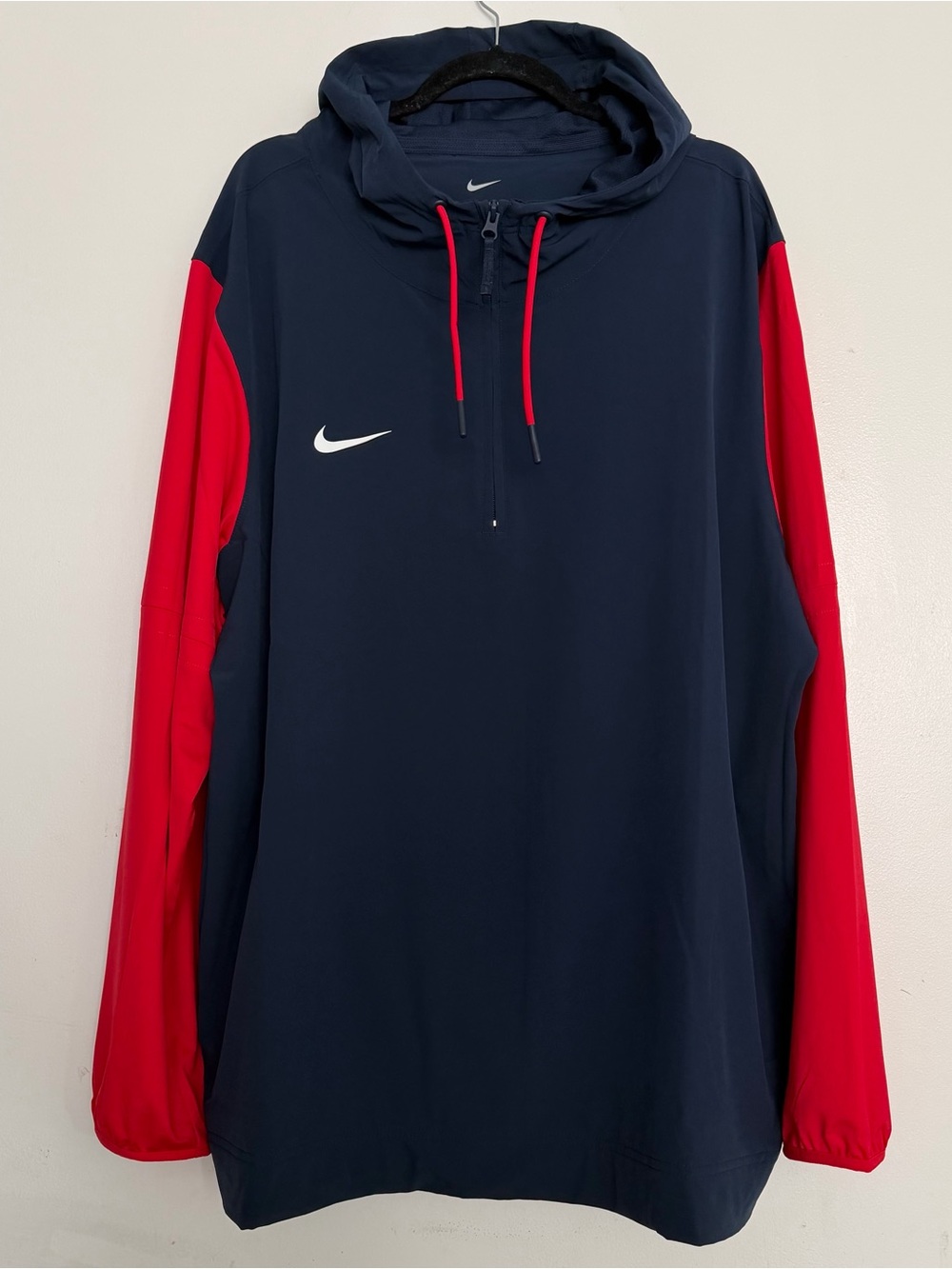 Men’s Nike Pregame 1/4 Zip Player Coach Jacket Navy 419 Size 2XL